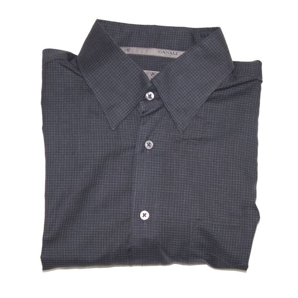 Canali Long Sleeve Button Down Made in Italy Shirt - Picture 6 of 7